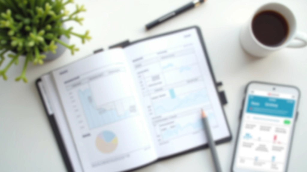 Pracovní plocha se srovnáním bankovních nabídek na papíru a mobilním telefonu